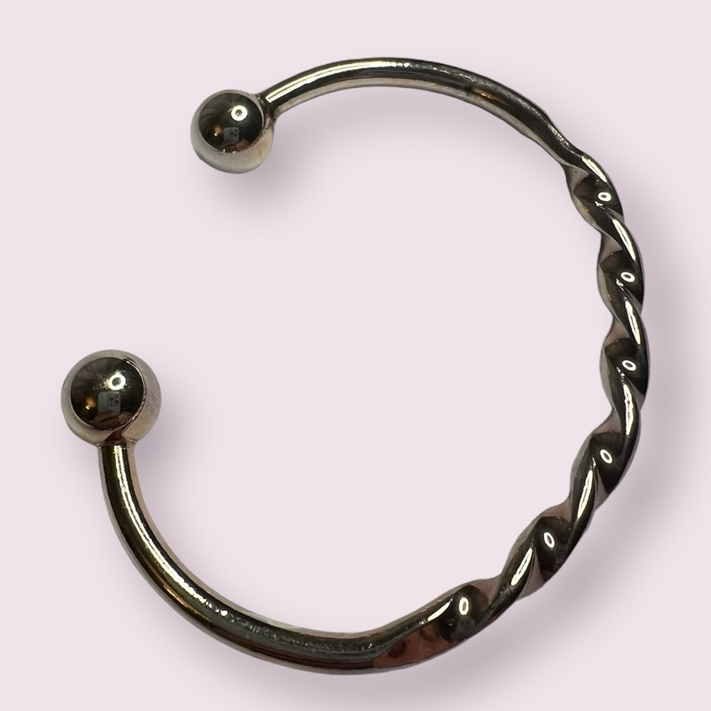 Silver Twist Bangle Bracelet